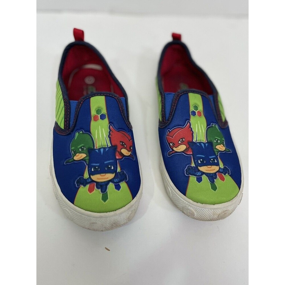 PJ Masks Canvas Slip On Sneakers Toddler Size 12 Kids Athletic Shoes